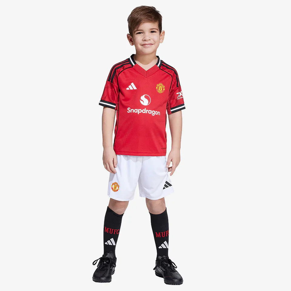 Kit Infantil Manchester United Home 25/26 Adidas