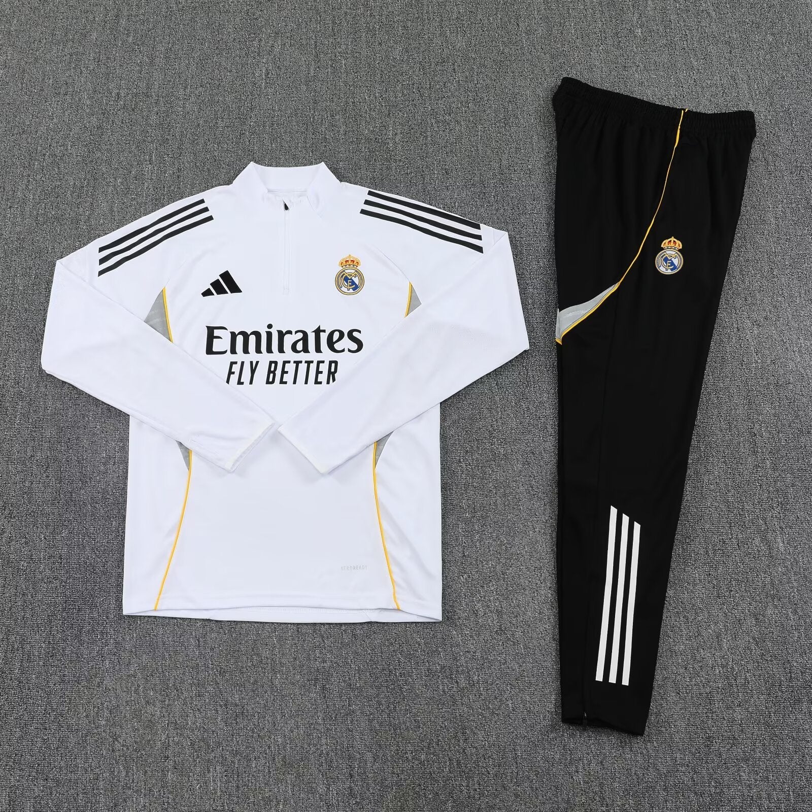 Conjunto Treino Real Madrid I 25/26 Adidas - Branco