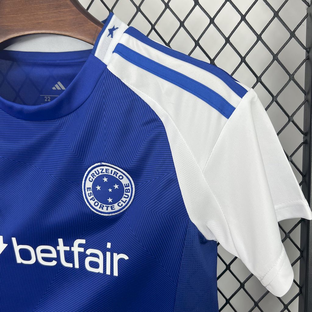 Kit Infantil Cruzeiro Home 25/26 Adidas