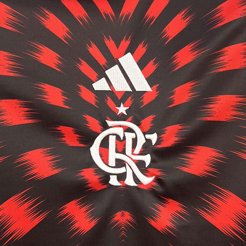 Camisa Flamengo Pré Jogo 25/26 Adidas - Feminina