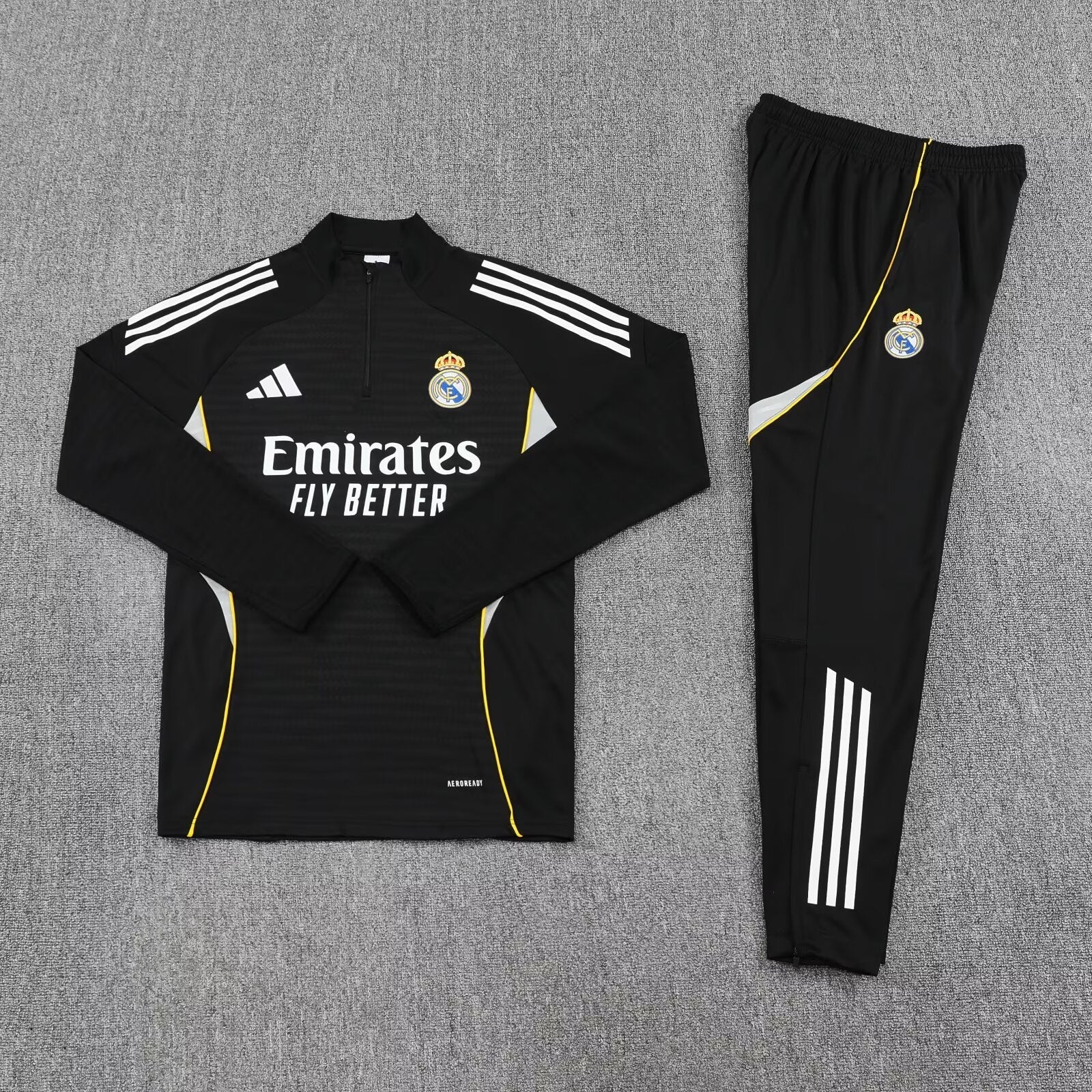 Conjunto Treino Real Madrid I 25/26 Adidas - Preto