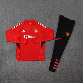 Conjunto Treino Manchester United I 25/26 Adidas - Vermelho
