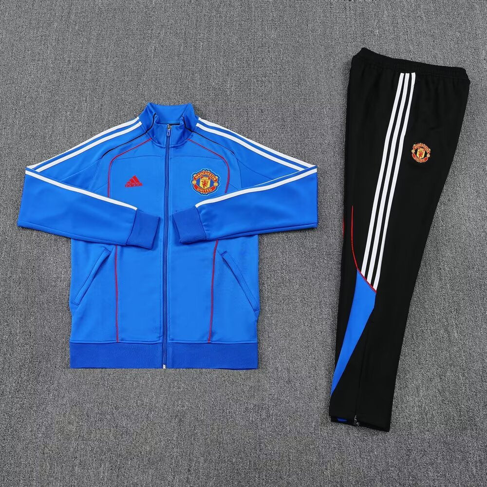 Conjunto Treino Manchester United 25/26 Adidas - Azul