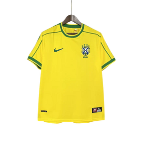 Camisa Retrô Brasil I Home 1998/99 Nike Masculino Amarelo