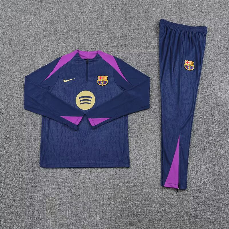 Conjunto Treino Barcelona 25/26 Nike - Azul e Roxo