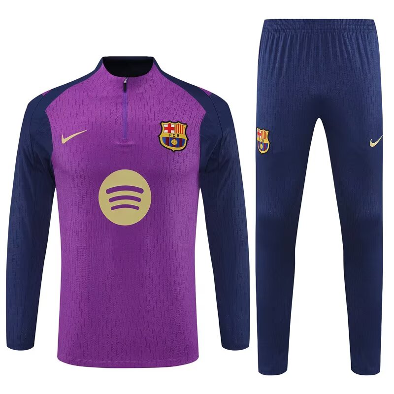 Conjunto Treino Barcelona 25/26 Nike - Azul e Roxo