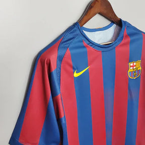 Camisa Retrô FC Barcelona 2005/06 Home Champions League Edition