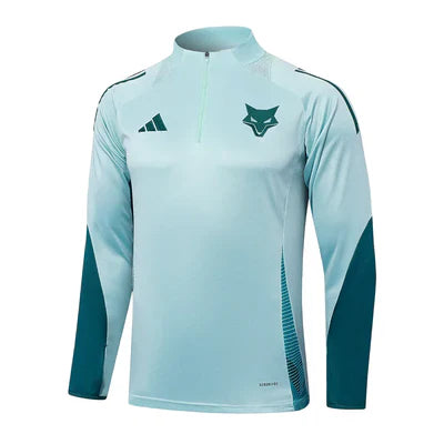 Conjunto Treino Cruzeiro Ziper Curto Treino 25/26 Adidas - Azul Claro
