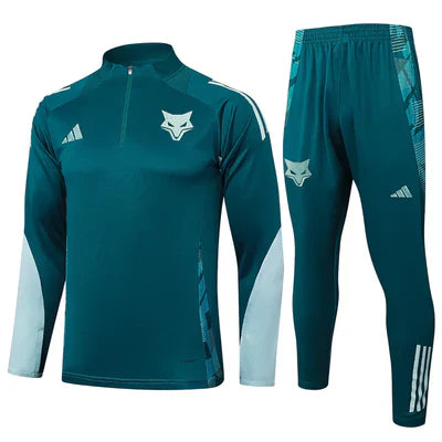 Conjunto Treino Cruzeiro Ziper Curto Treino 25/26 Adidas - Azul Escuro