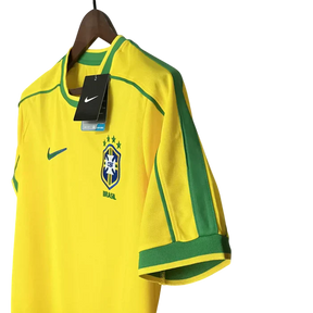 Camisa Retrô Brasil I Home 1998/99 Nike Masculino Amarelo