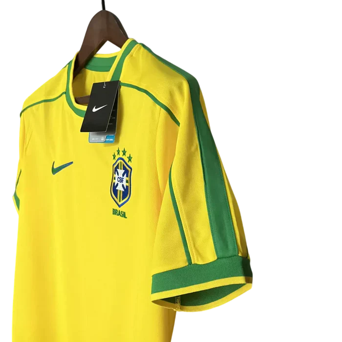 Camisa Retrô Brasil I Home 1998/99 Nike Masculino Amarelo