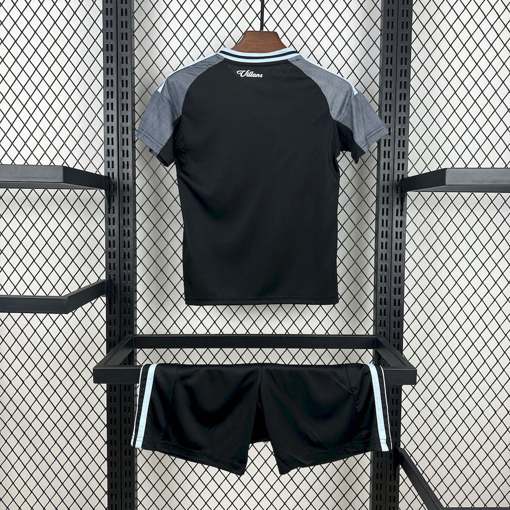 Kit Infantil Aston Villa Away 25/26 Adidas