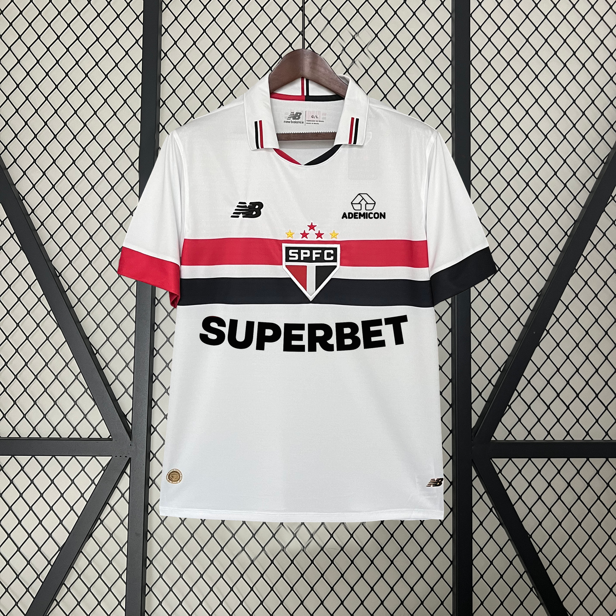 Camisa São Paulo Titular 24/25 - NB Torcedor Masculina Lançamento + Patrocínios