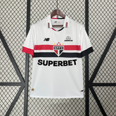 Camisa São Paulo Titular 24/25 - NB Torcedor Masculina Lançamento + Patrocínios