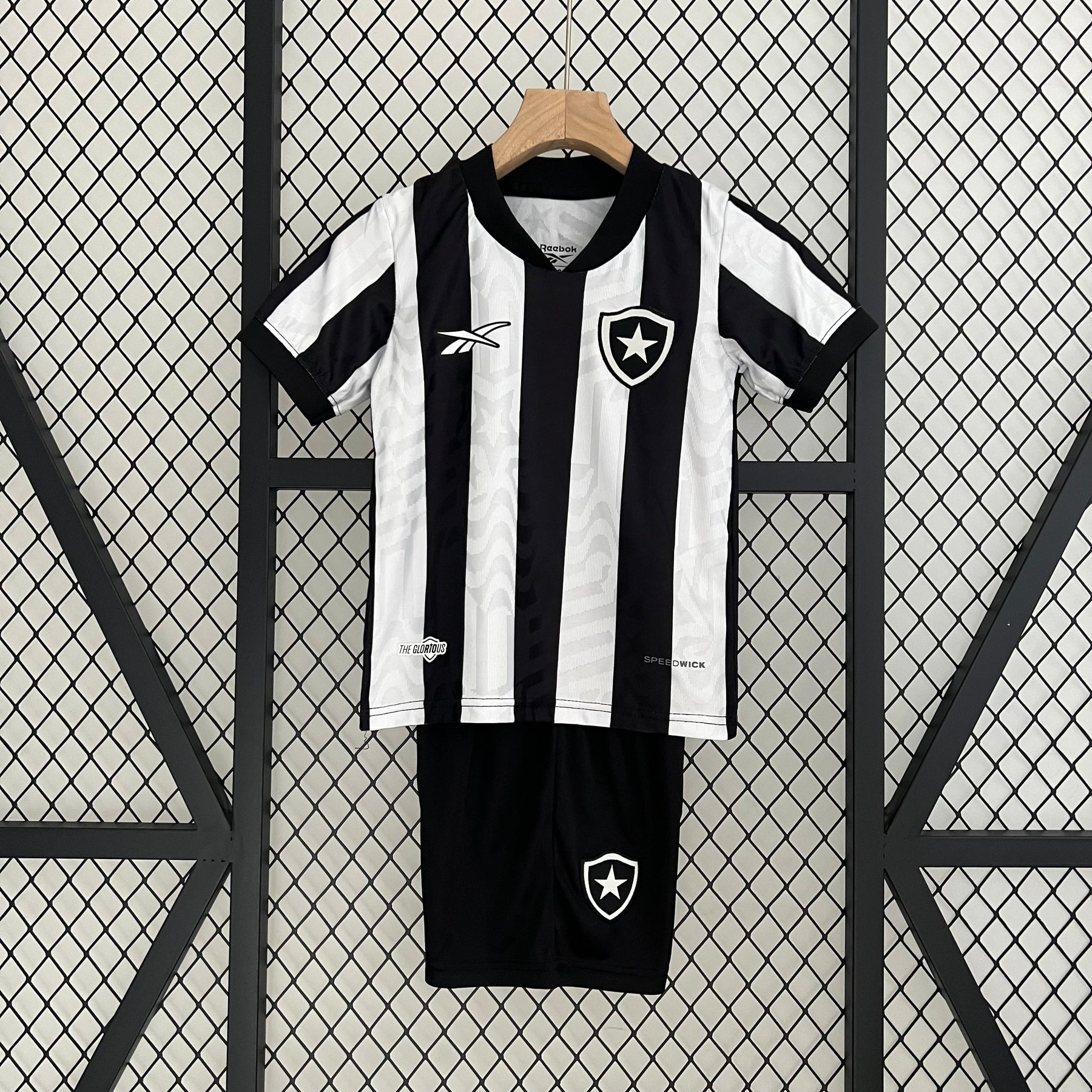 Botafogo Infantil I 24/25 - Reebok - Branco e Preto
