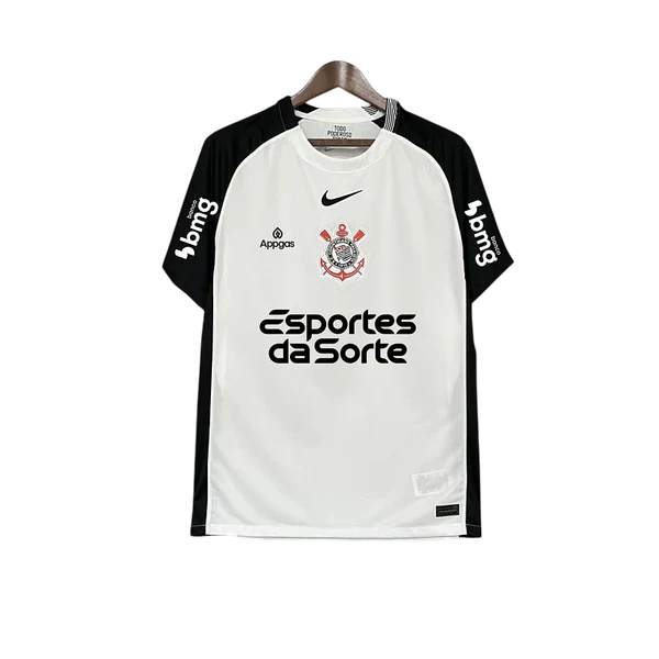 Camisa Corinthians Home Todos Os Patrocínios 25/26 Nike - Versão Torcedor