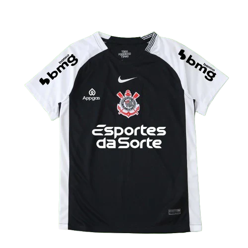 Camisa Corinthians Away Todos Os Patrocínios 25/26 Nike - Versão Torcedor